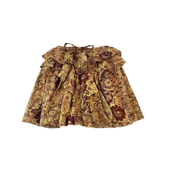 Ulla Johnson Sigrid Mini Skirt Gold Brown Size 2 - Picture 2 of 9